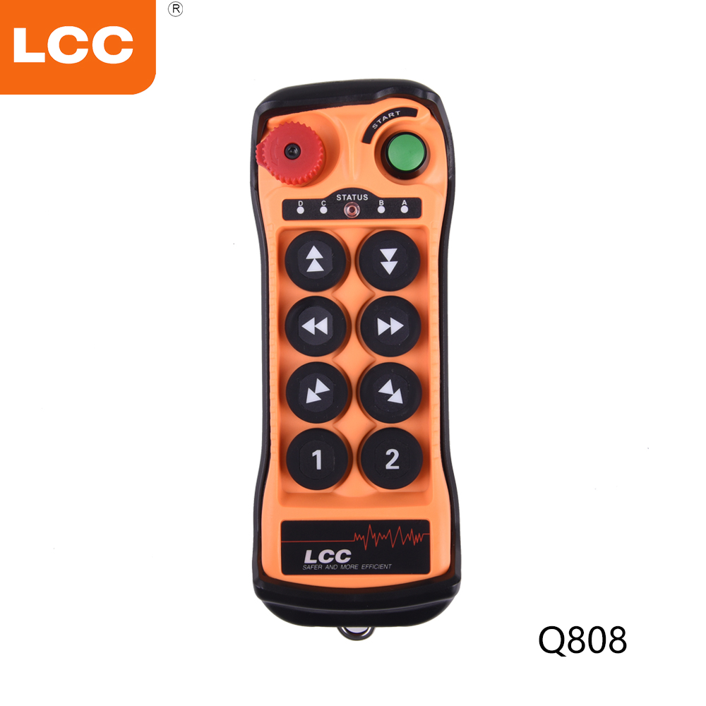 Q800 8 кнопок беспроводного радиоуправления передатчика и приемника промышленного крана дистанционное радио