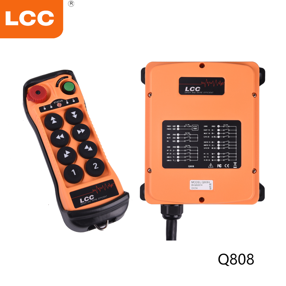 Q800 8 кнопок беспроводного радиоуправления передатчика и приемника промышленного крана дистанционное радио