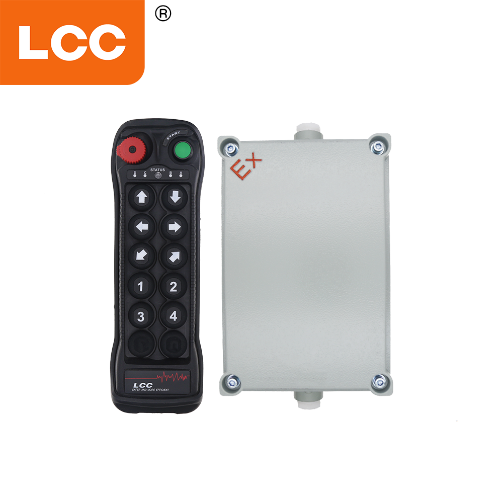 LCC BQ1000 10-кнопочный взрывозащищенный беспроводной взрывозащищенный пульт дистанционного управления для башенного крана в опасных зонах