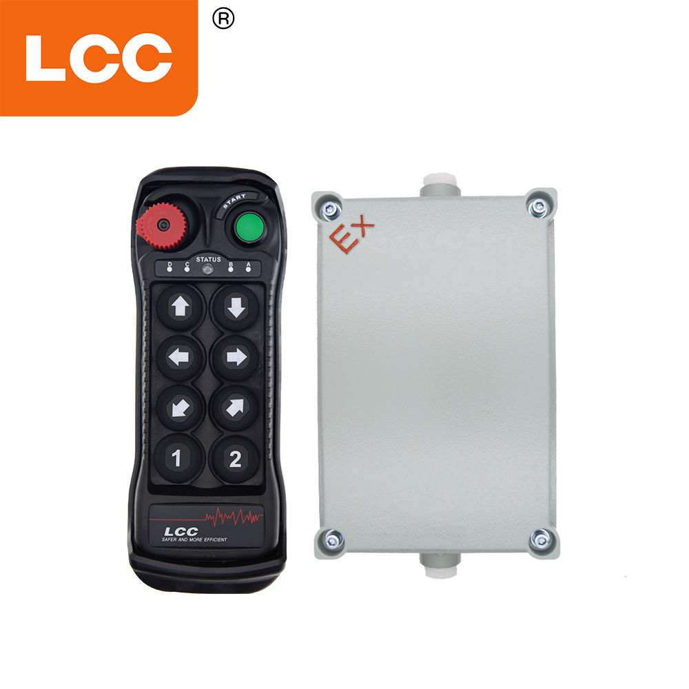 LCC BQ800 8-кнопочный односкоростной взрывозащищенный беспроводной пульт дистанционного управления для подъемного крана в опасных зонах